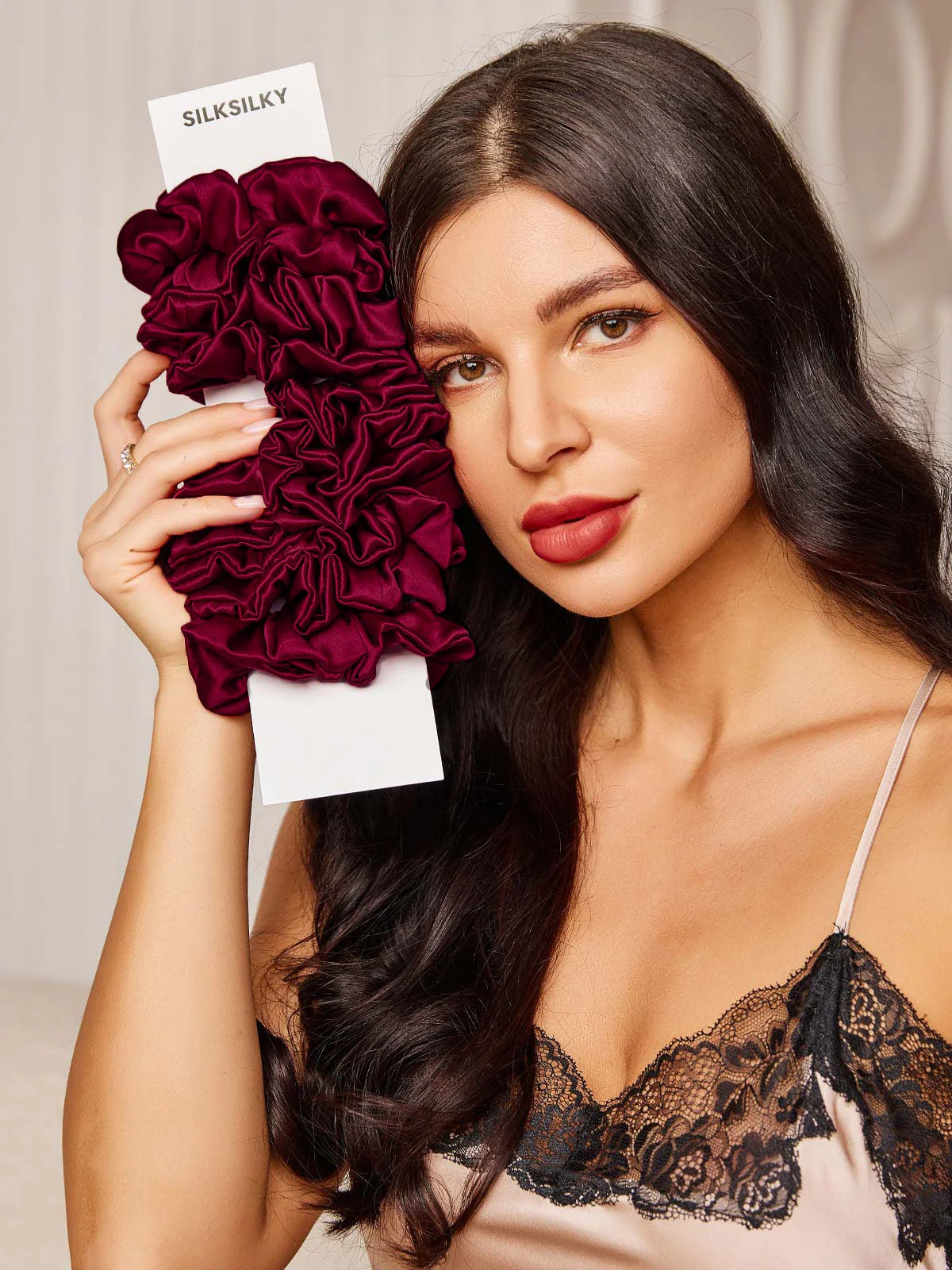 10Pcs Bundle 100% Mulberry Silk Classic Hair Scrunchies - 2cm - Image 30
