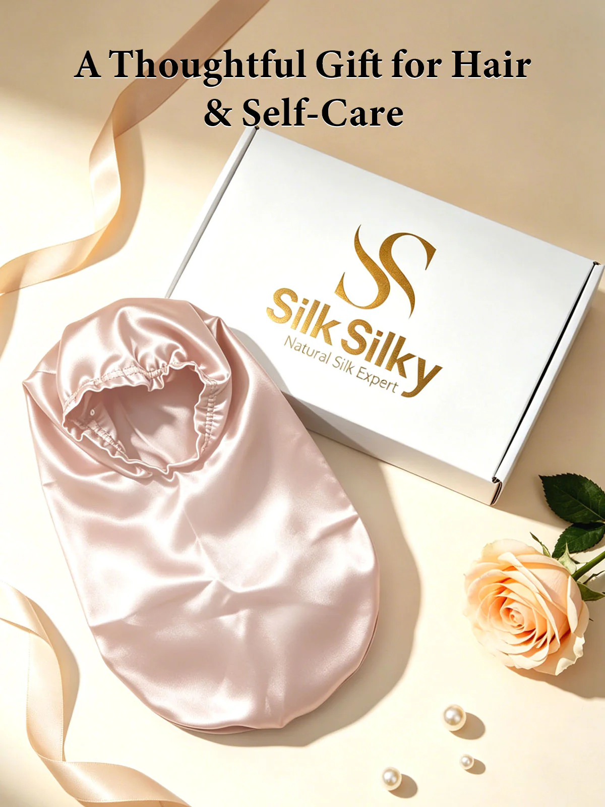Elegant 100% Mulberry Silk Bonnet for Long Hair - Image 12