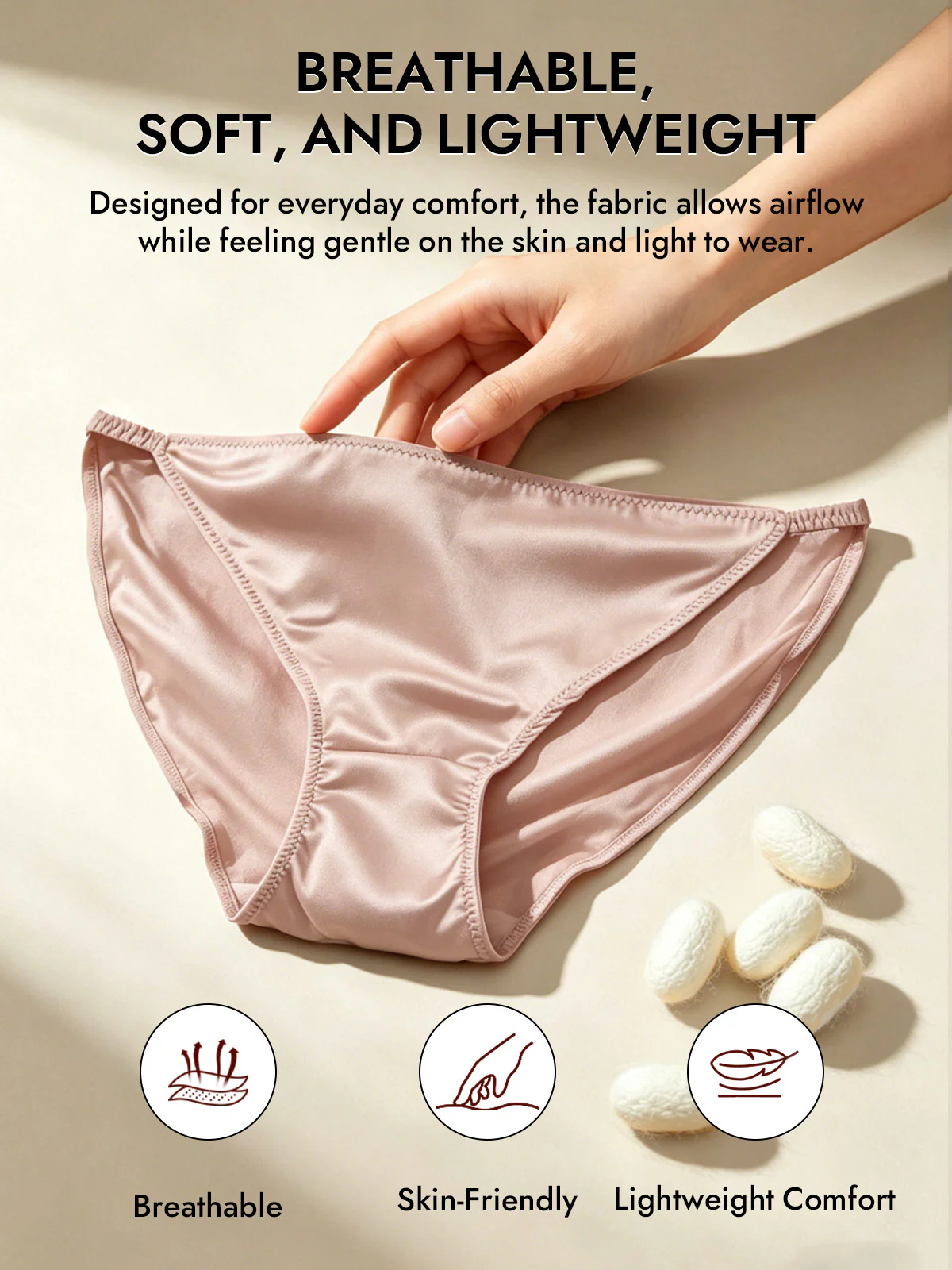19Momme Silk Low-Waist String Brief Panty - Image 13