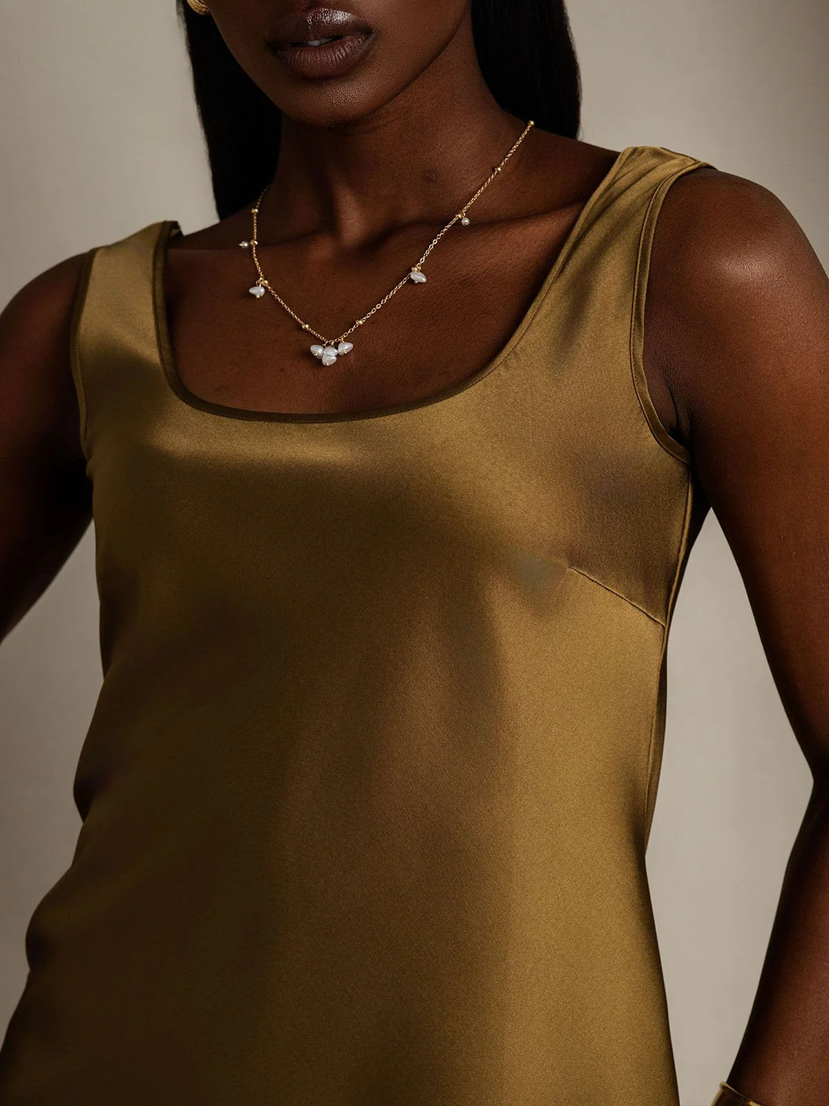 Clearance - 19Momme Silk Sleeveless U Neck Women's Tank Top - Image 8
