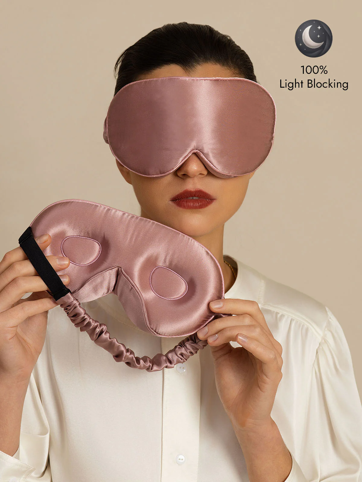 22 Momme 100% Mulberry Silk 3D Sleep Mask With Upgraded Nose Wings - Image 10