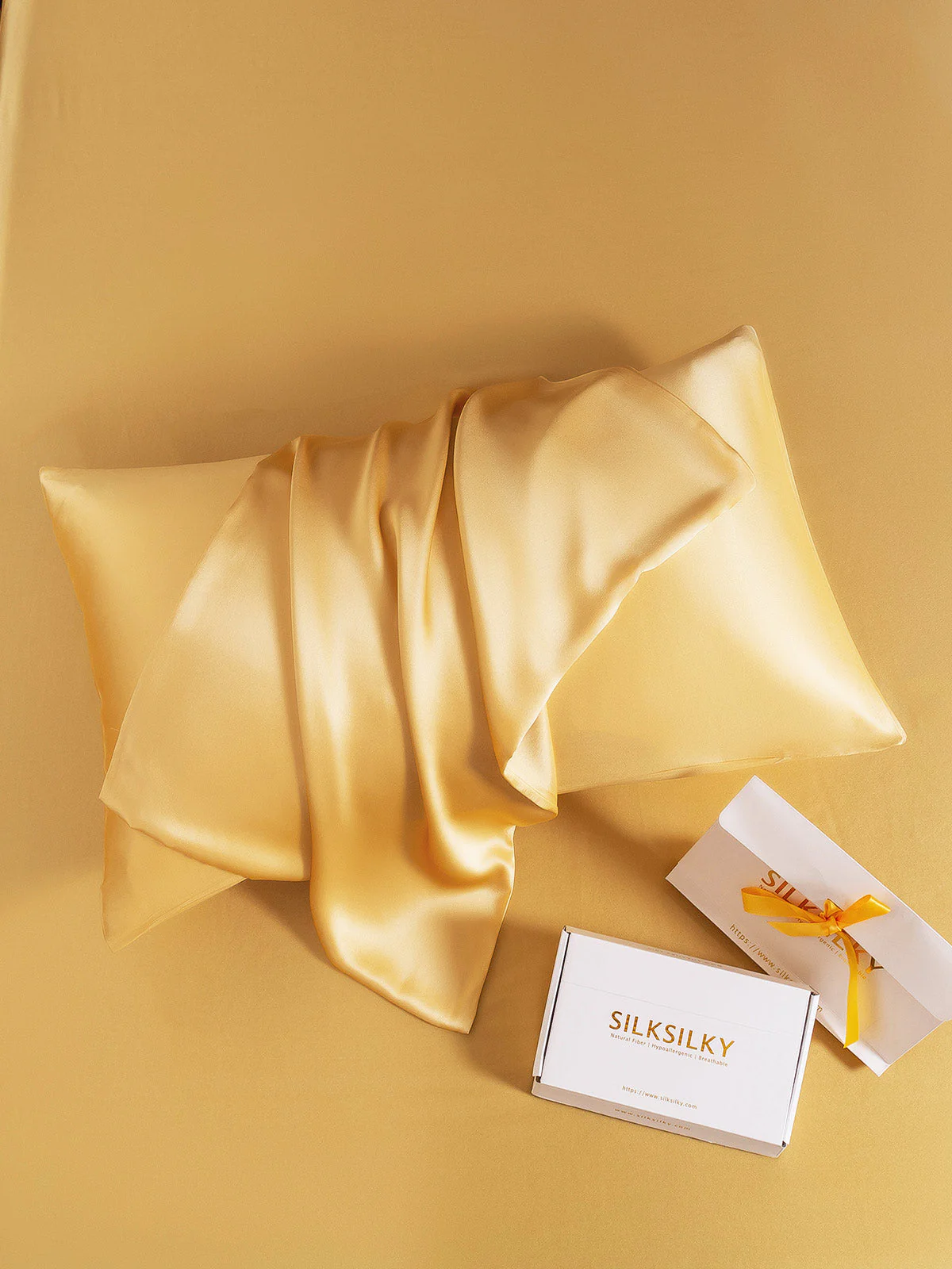 22Momme 100% Mulberry Silk Pillowcase - Envelope Closure - Image 3