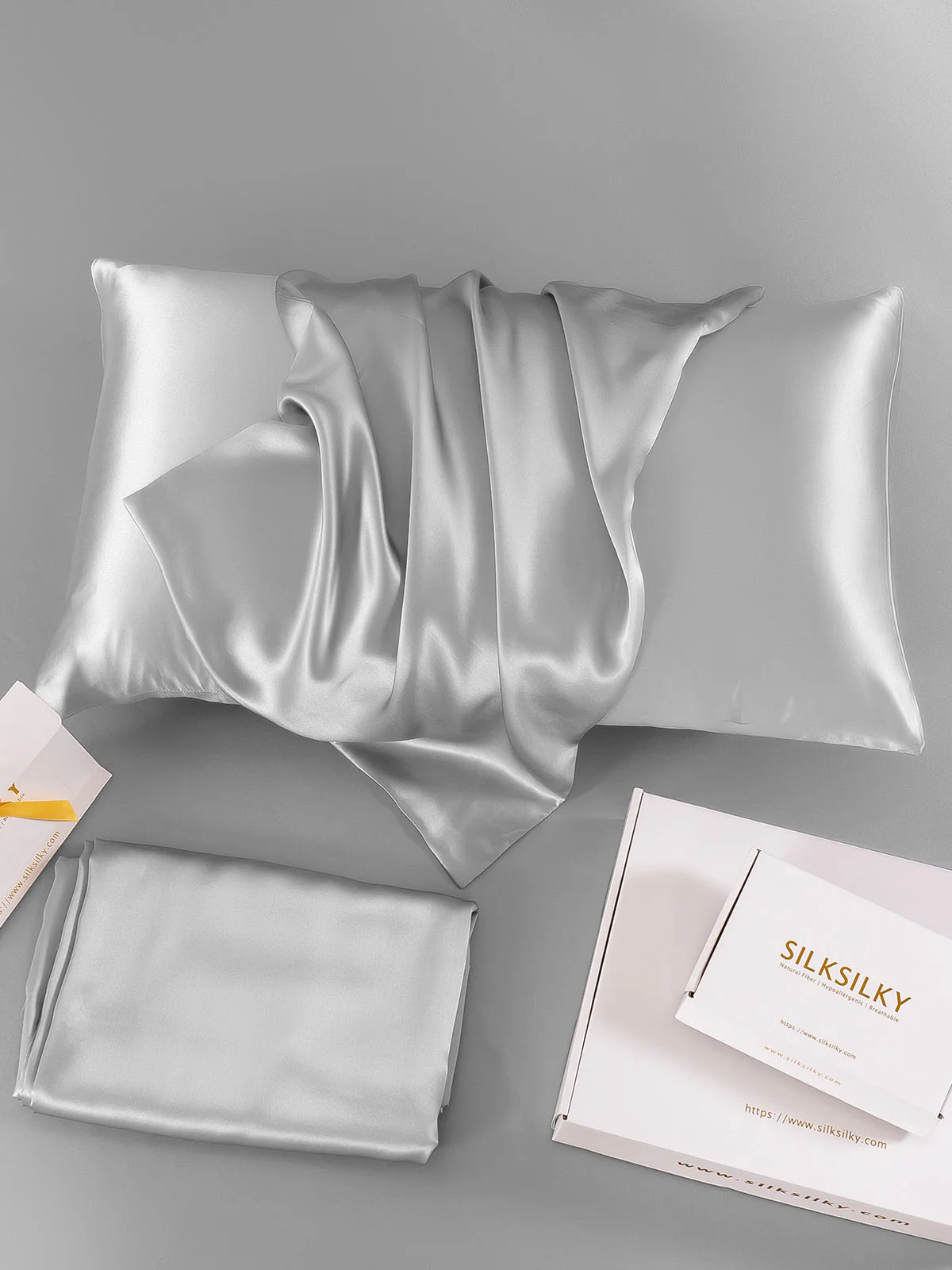 22Momme 100% Mulberry Silk Pillowcase - Hidden Zipper - Image 43
