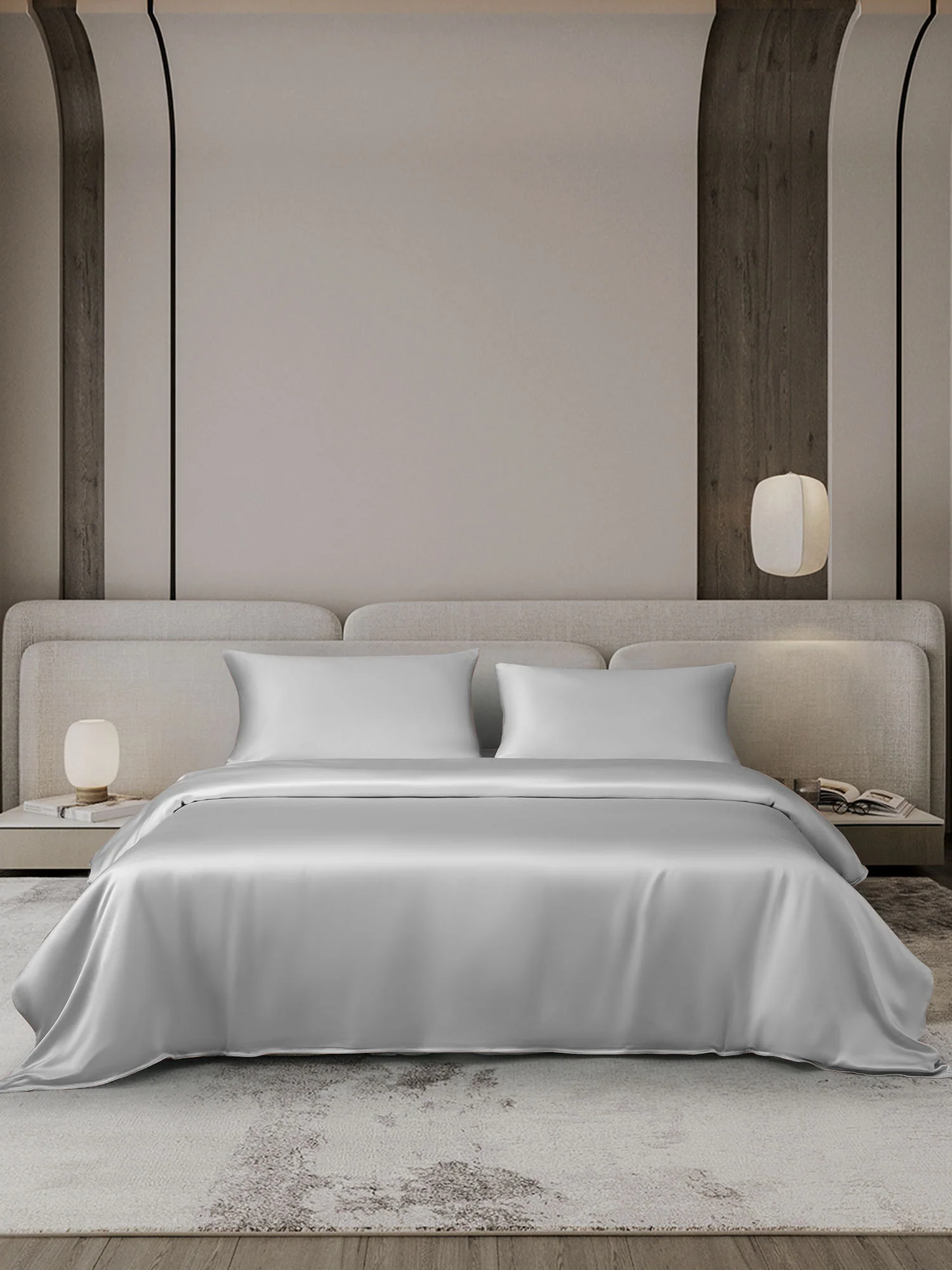 22Momme 3Pcs Silk Set Duvet Cover+2x Pillowcases - Image 31