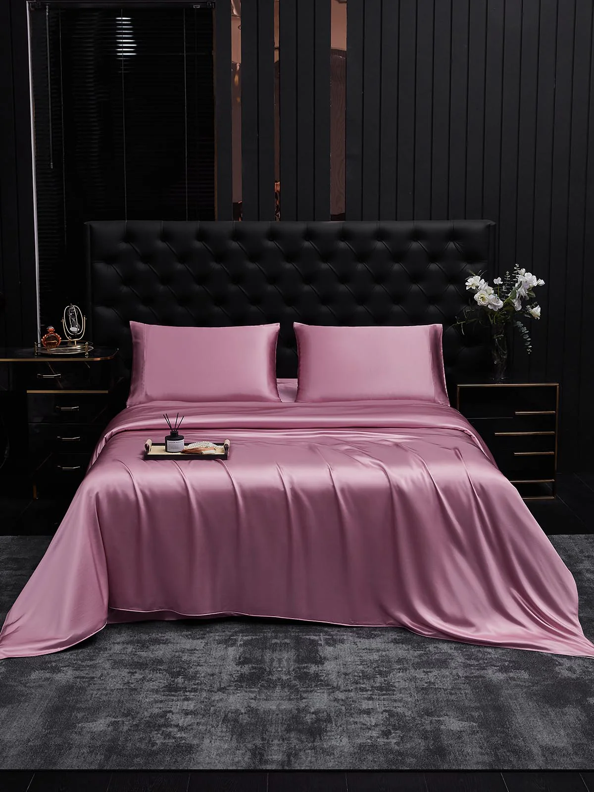 22Momme 3Pcs Silk Set Duvet Cover+2x Pillowcases - Image 60
