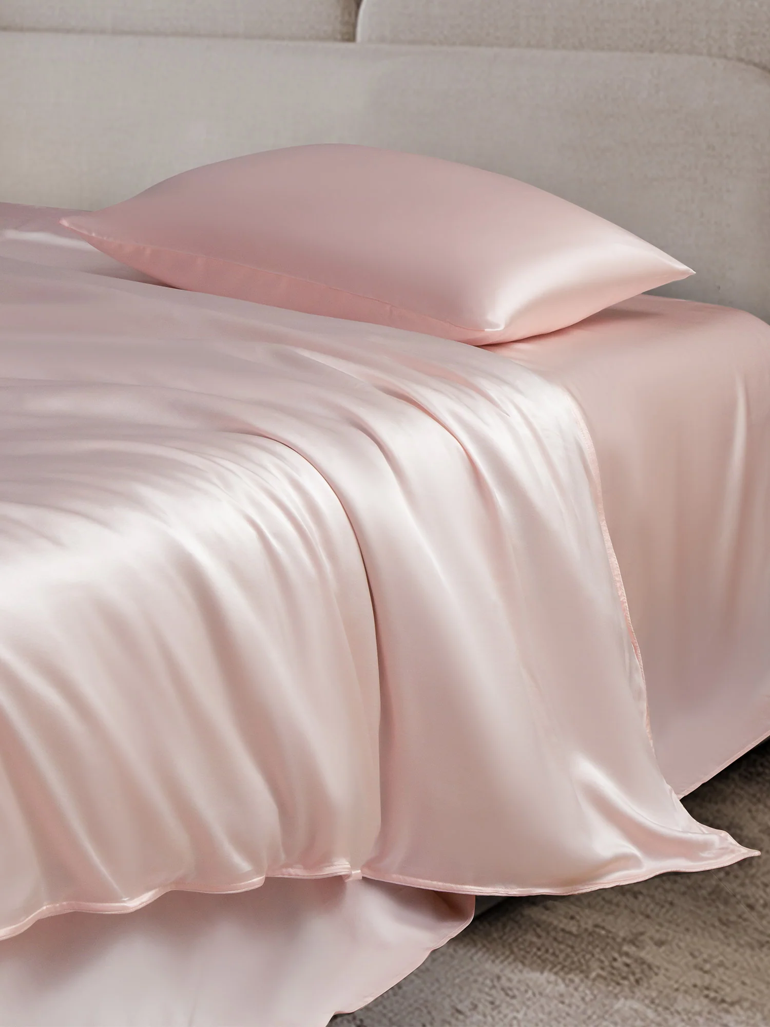 22Momme 4Pcs Silk Set Duvet Cover+Flat Sheet+2x Pillowcases - Image 41