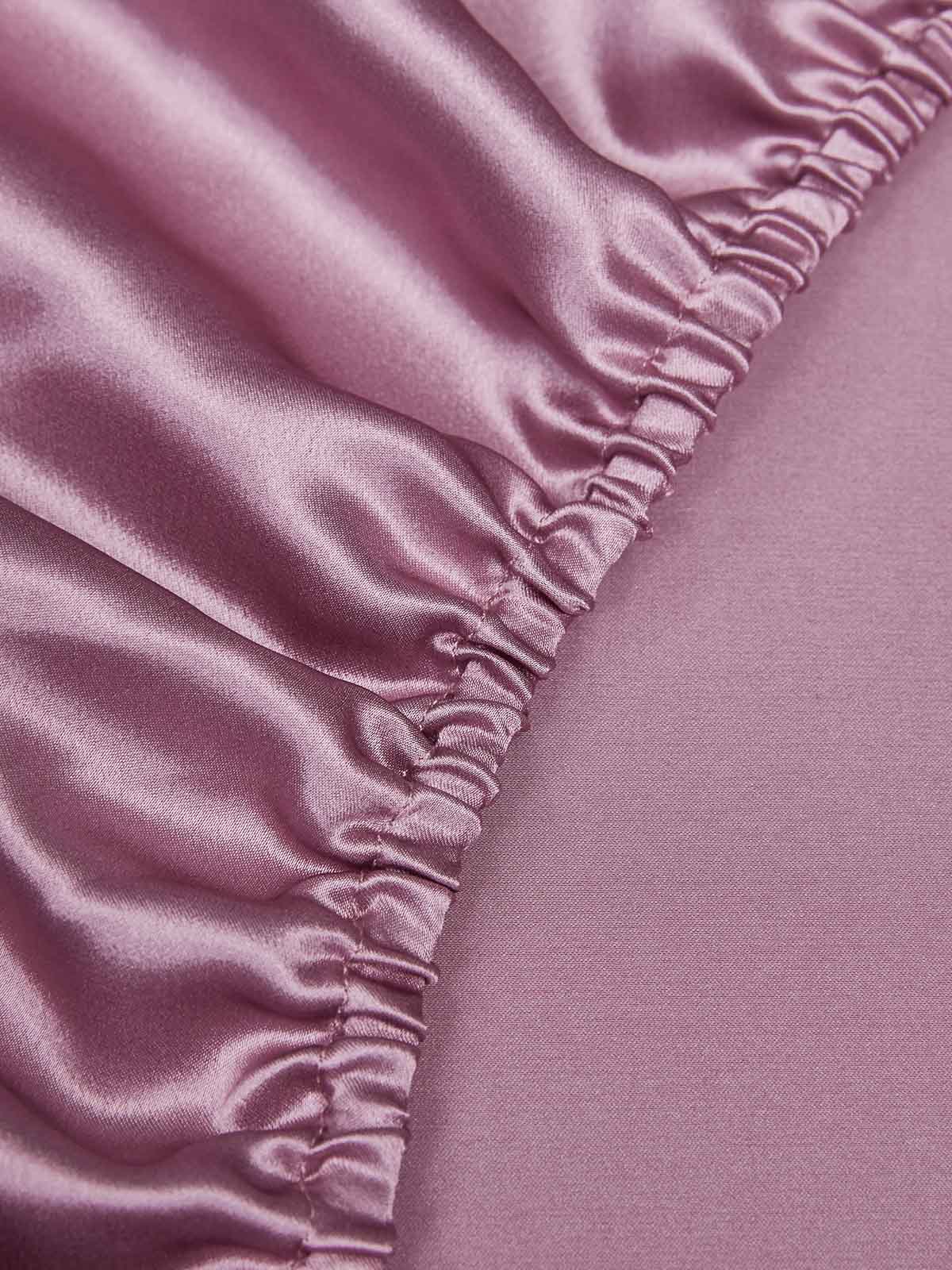 25Momme 3Pcs Silk Set Fitted Sheet+2x Pillowcases - Image 64