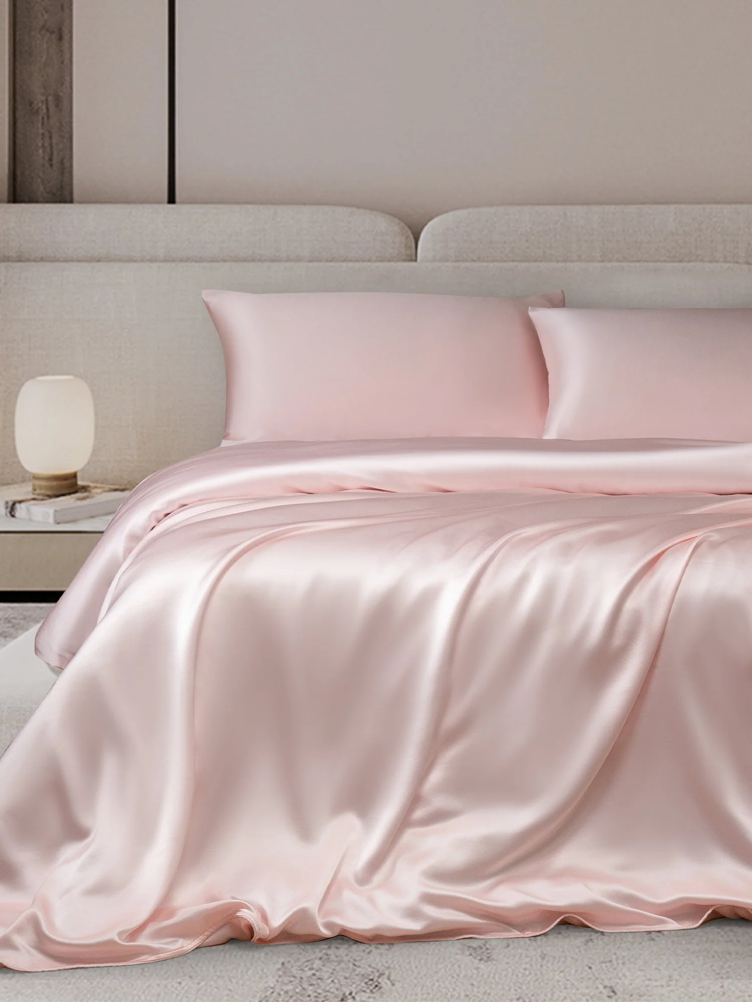 25Momme 3Pcs Silk Set Duvet Cover+2x Pillowcases - Image 11