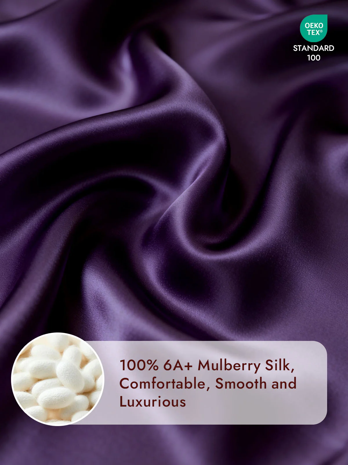 25Momme Mulberry Silk Seamless Duvet Cover (WITHOUT PILLOWCASES) - Image 47
