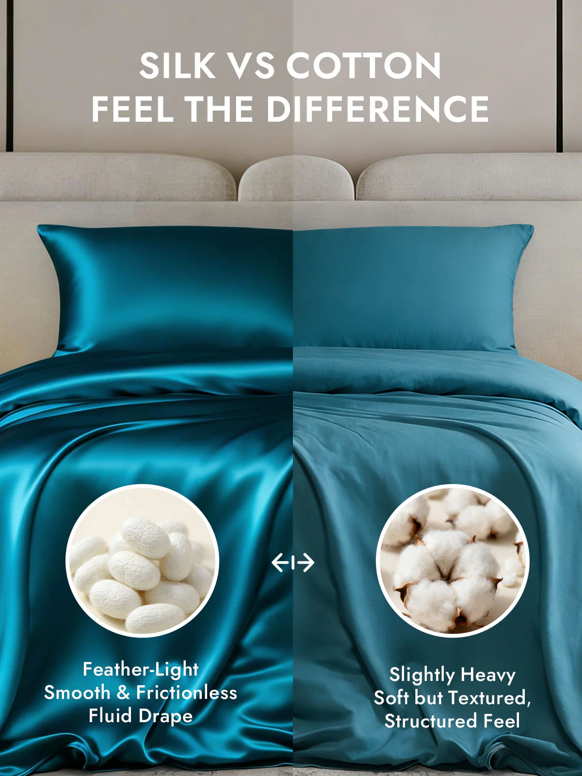 25Momme Mulberry Silk Seamless Duvet Cover (WITHOUT PILLOWCASES) - Image 60