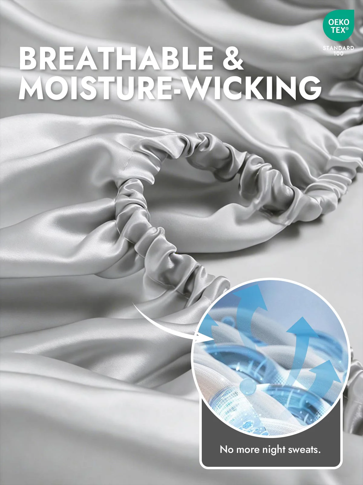 25Momme Mulberry Silk Seamless Fitted Sheet - Image 29