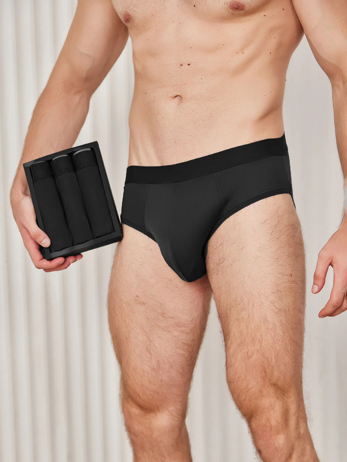 3Pcs Men Briefs Breathable 100% Mulberry Silk Underwear - Image 6