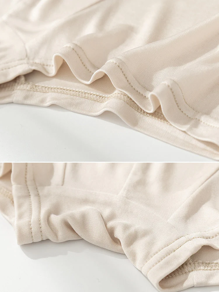 3Pcs Men‘s Ultra Soft Comfy 100% Mulberry Silk Boxer Underwear - Image 16