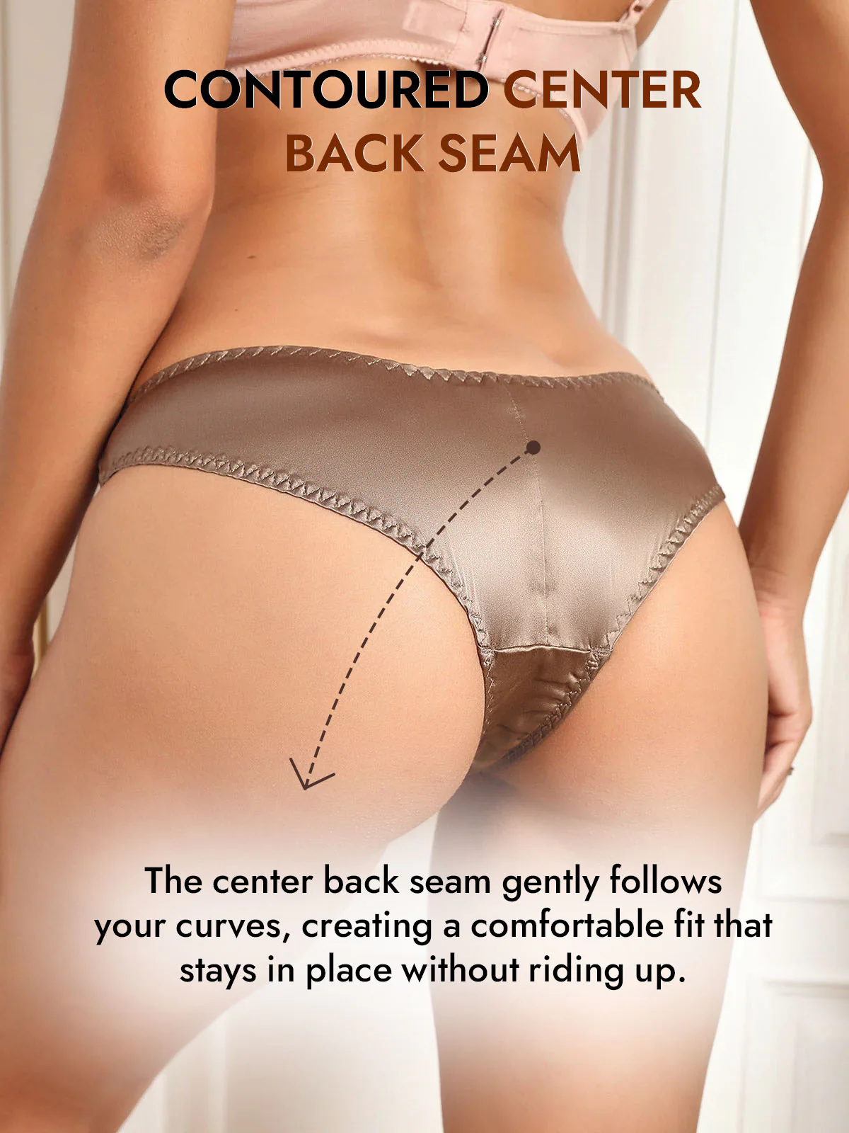 100% Mulberry Silk Briefs Comfy Breathable Panty - Image 68