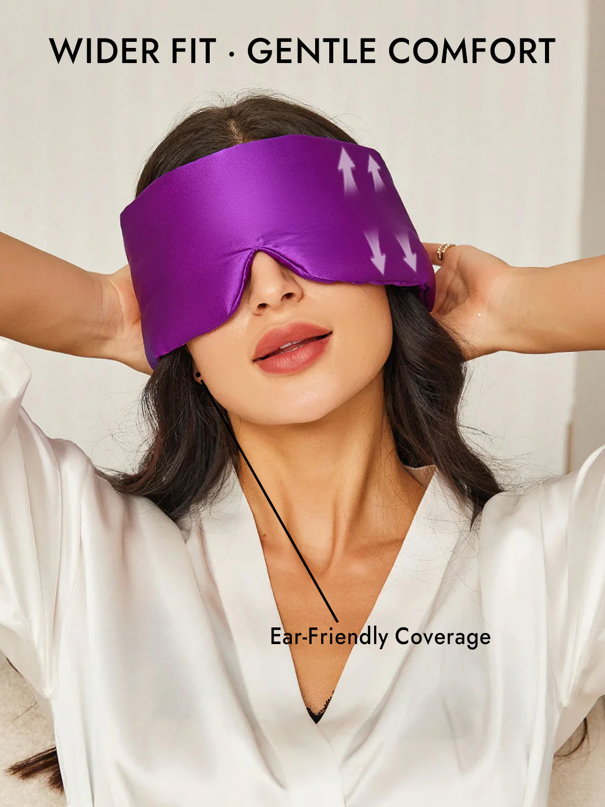 Elegant One Piece 100% Mulberry Silk Sleep Eye Mask - Image 47