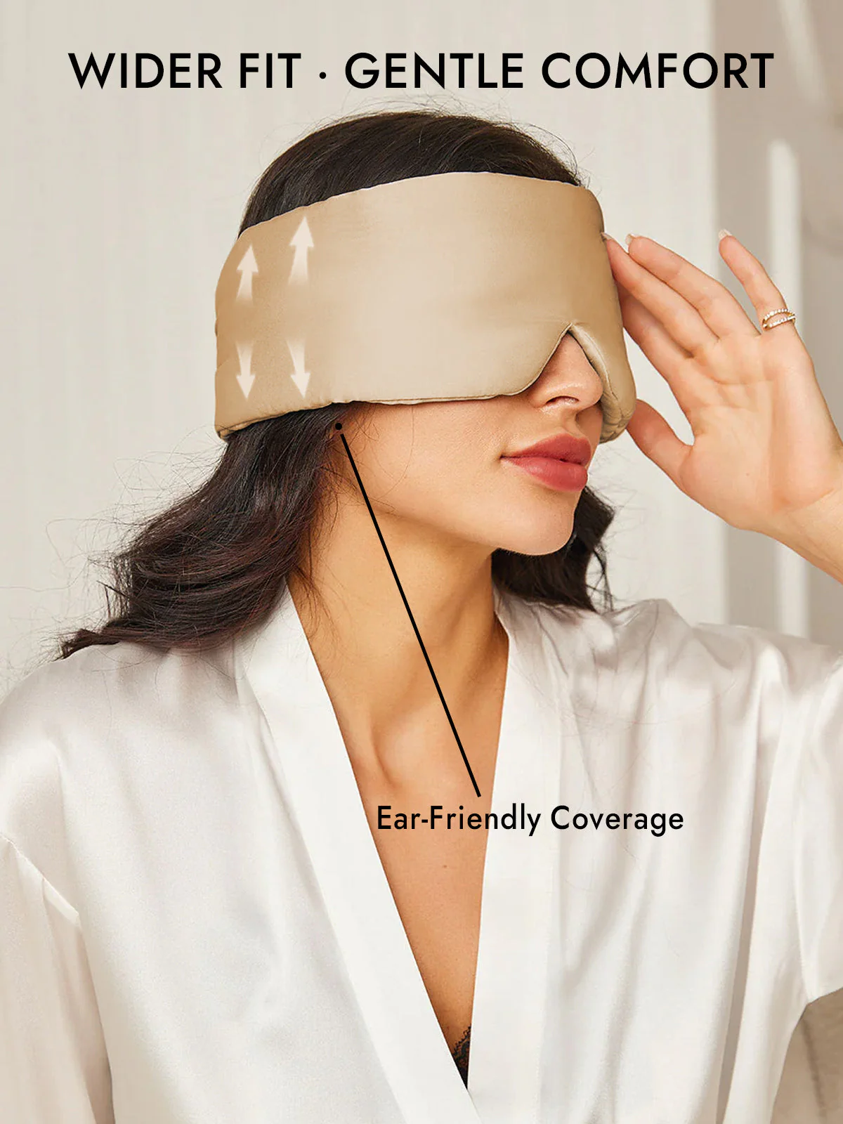 Elegant One Piece 100% Mulberry Silk Sleep Eye Mask - Image 59