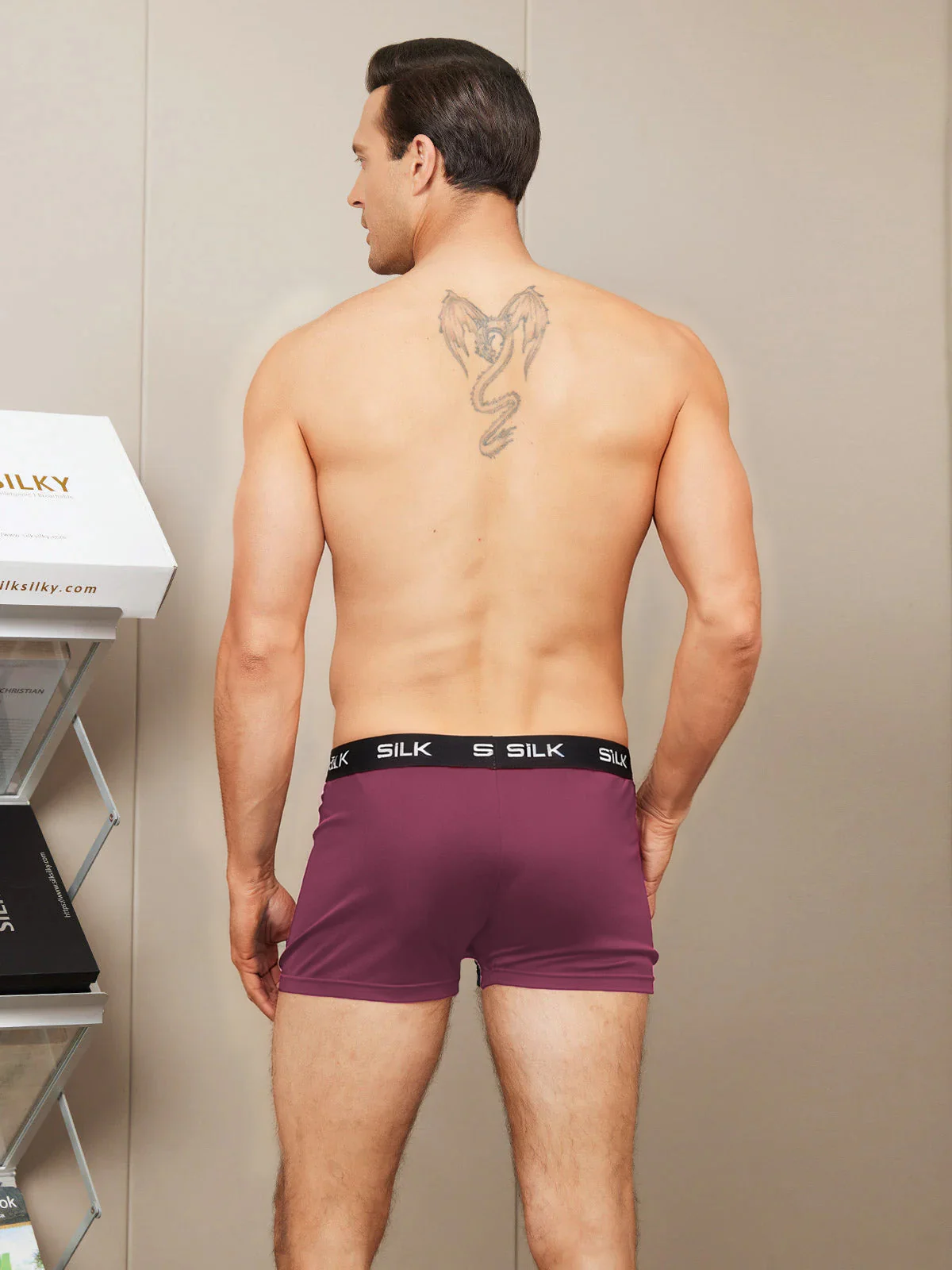 Men‘s Ultra Soft Comfy 100% Mulberry Silk Boxer Underwear - Image 14