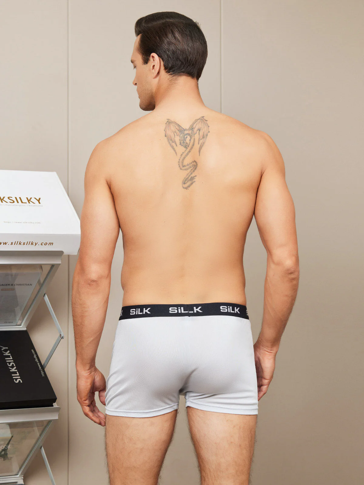 Men‘s Ultra Soft Comfy 100% Mulberry Silk Boxer Underwear - Image 19