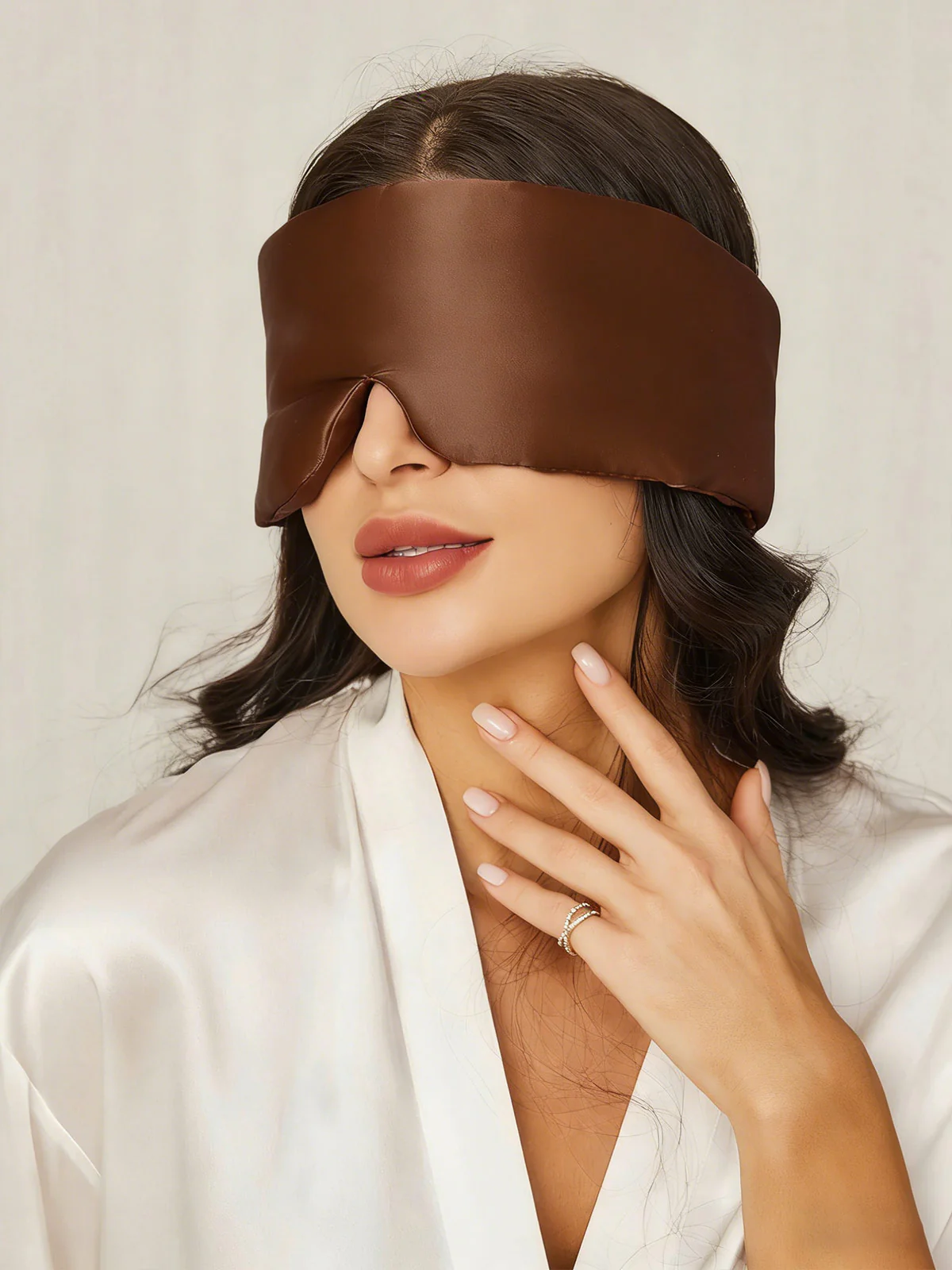 100% Mulberry Silk One Piece Silk Sleep Eye Mask With Velcro - Image 13