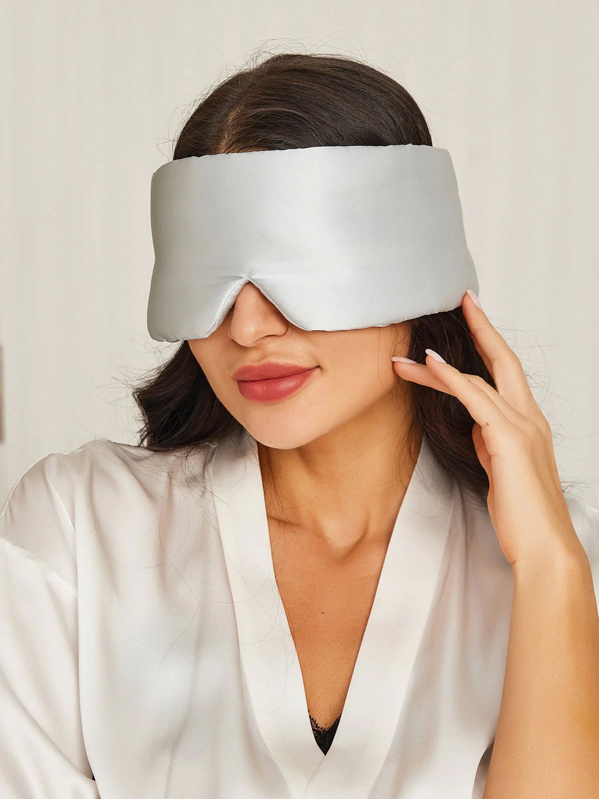 100% Mulberry Silk One Piece Silk Sleep Eye Mask With Velcro - Image 27