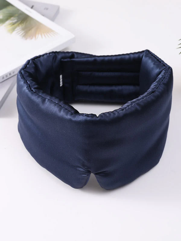 100% Mulberry Silk One Piece Silk Sleep Eye Mask With Velcro - Image 8