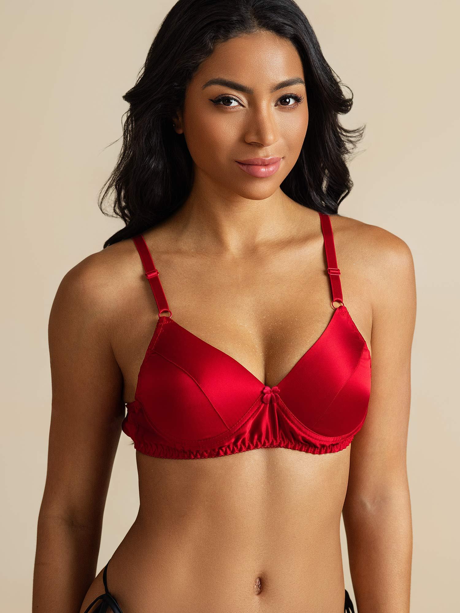 100% Mulberry Silk Classic Full Bra with Adjustable Straps - Image 17