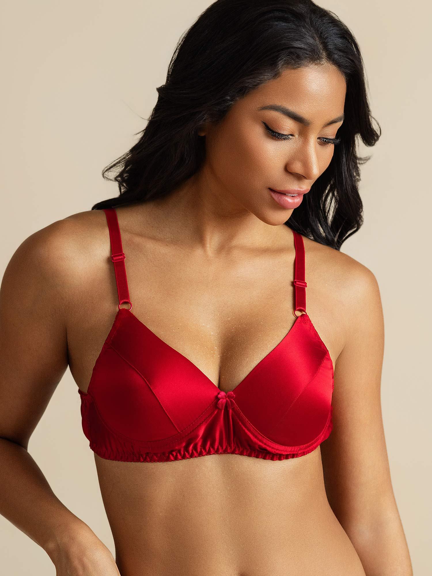 100% Mulberry Silk Classic Full Bra with Adjustable Straps - Image 23