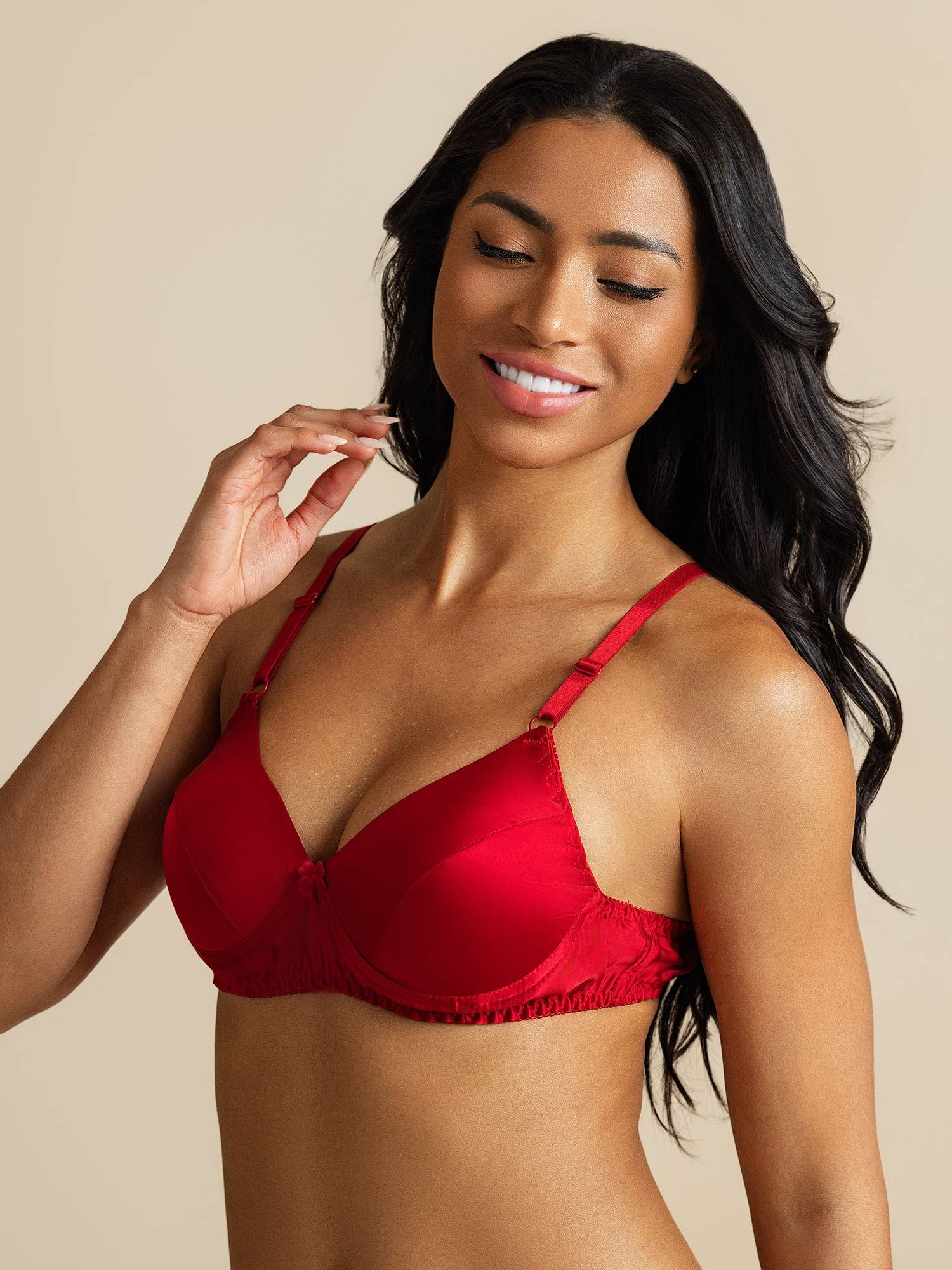 100% Mulberry Silk Classic Full Bra with Adjustable Straps - Image 24
