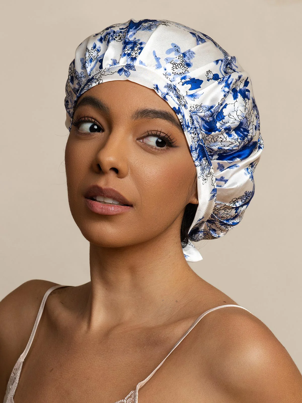 100% Mulberry Silk Sleep Cap for Hair Protection, Anti-Frizz Night Bonnet - Image 32