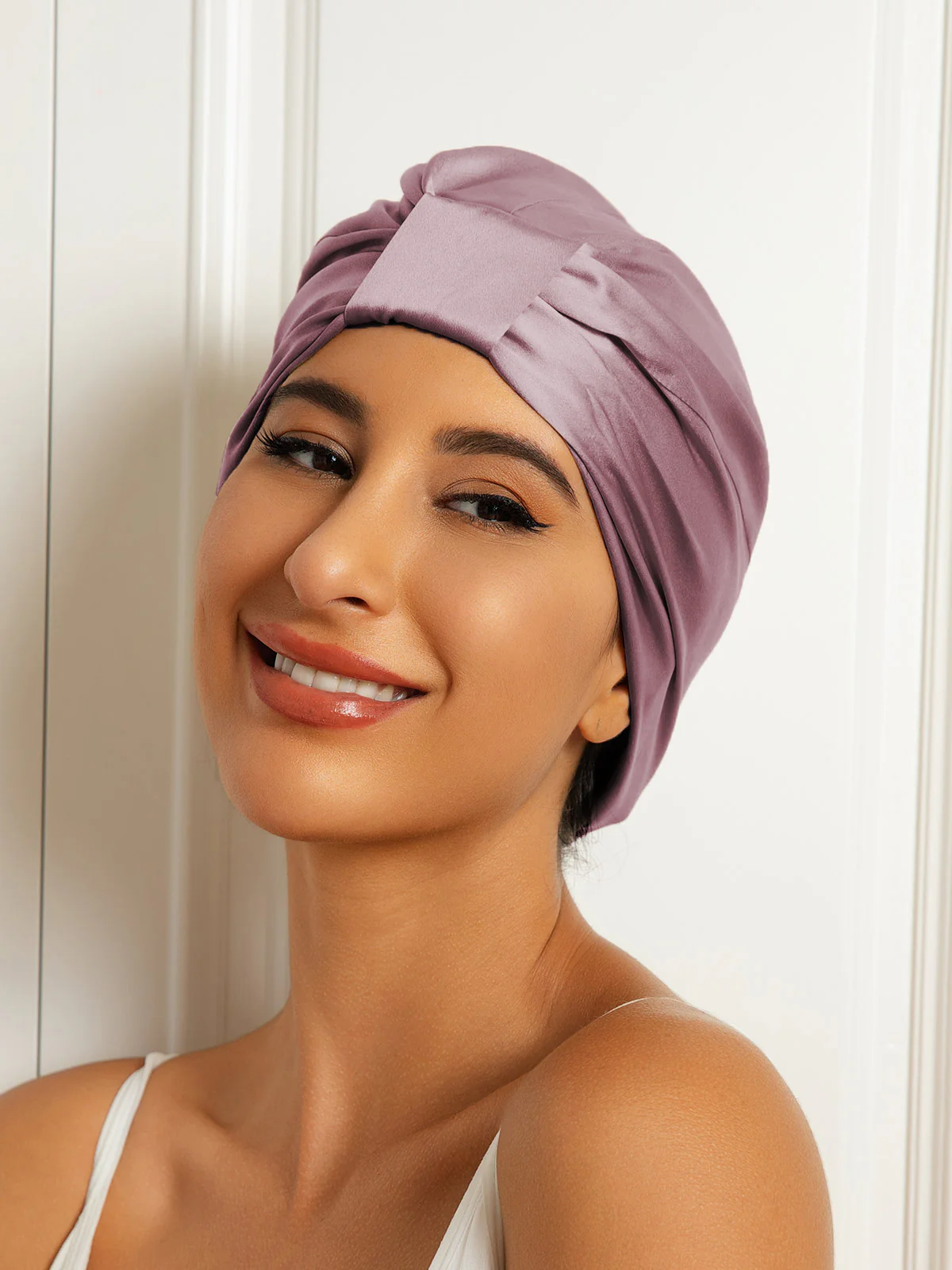 100% Mulberry Silk Sleep Cap Double Layer Night Turban Bonnet - Image 23