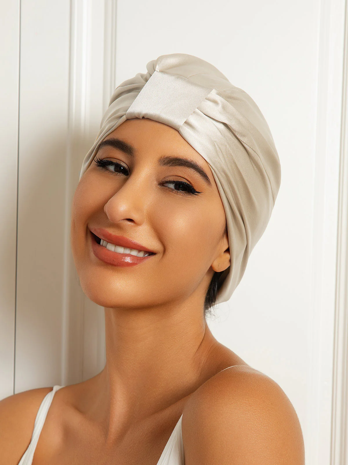 100% Mulberry Silk Sleep Cap Double Layer Night Turban Bonnet - Image 5