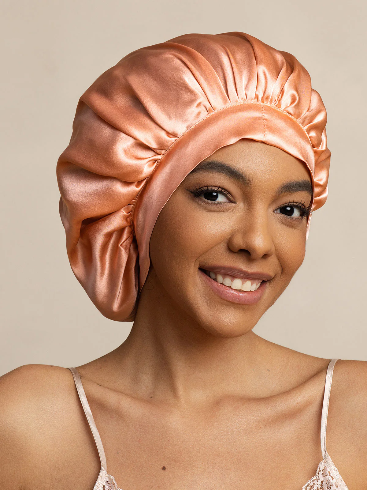 100% Mulberry Silk Elegant Bonnet with Long Ribbons - Image 50