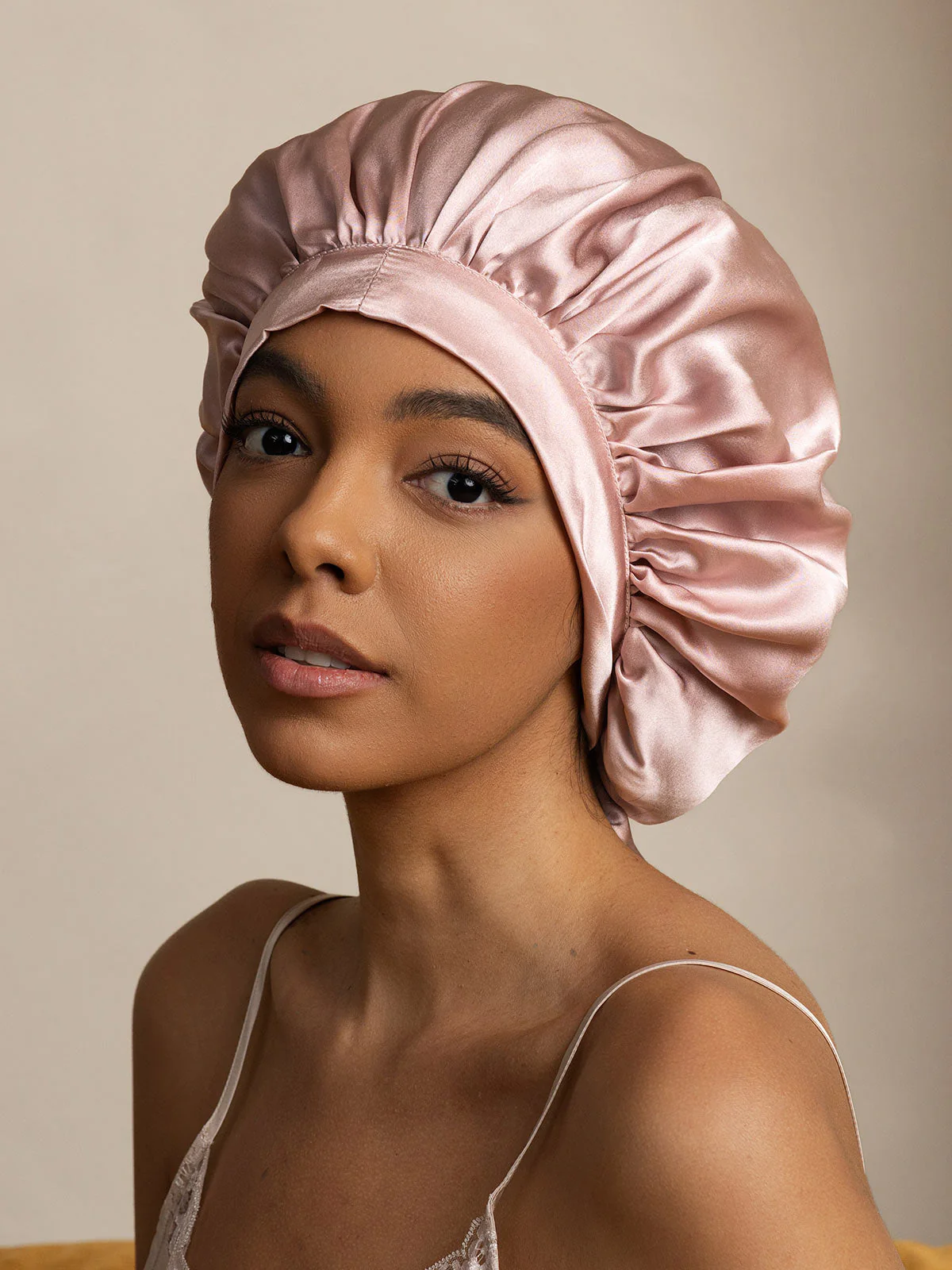 100% Mulberry Silk Elegant Bonnet with Long Ribbons - Image 8