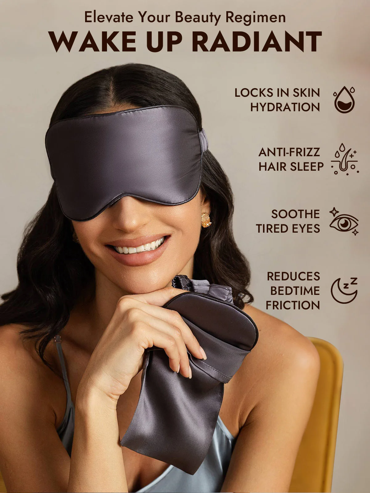 100% Mulberry Silk Eye Mask And Envelope Pouch Set 2Pcs - Image 12
