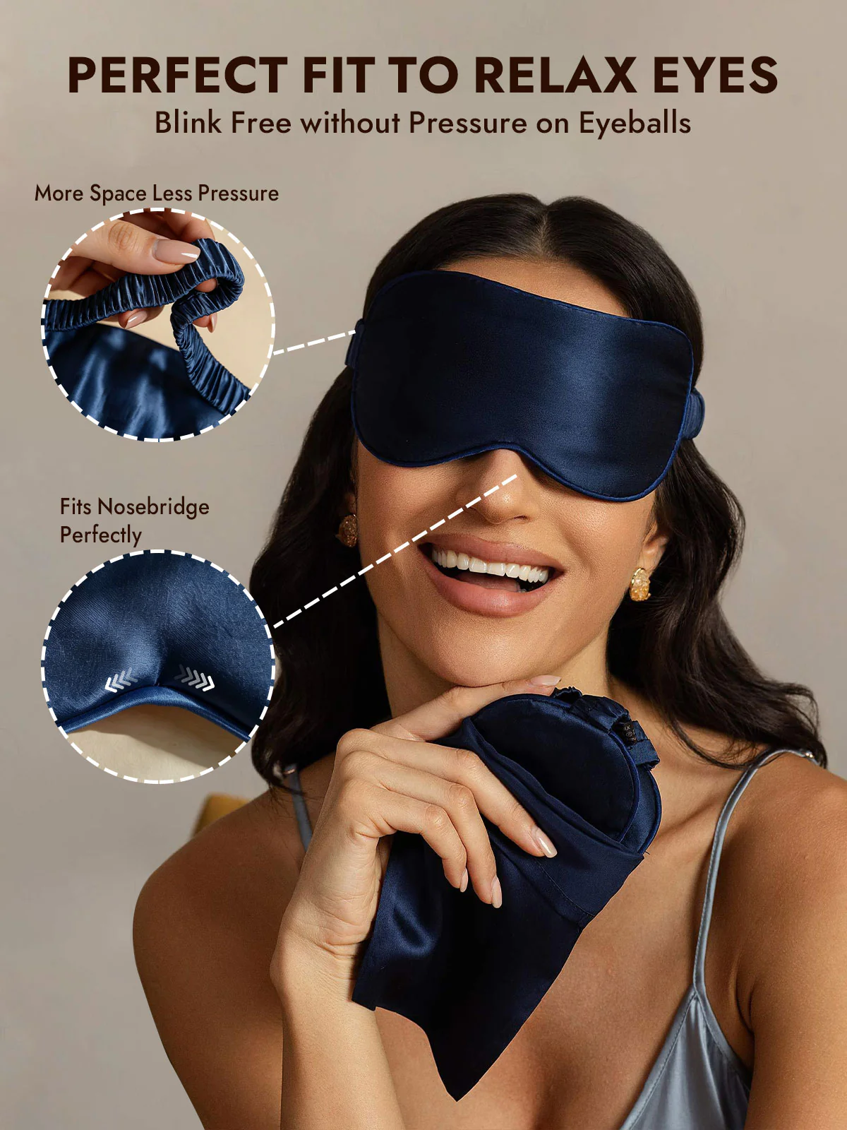 100% Mulberry Silk Eye Mask And Envelope Pouch Set 2Pcs - Image 17