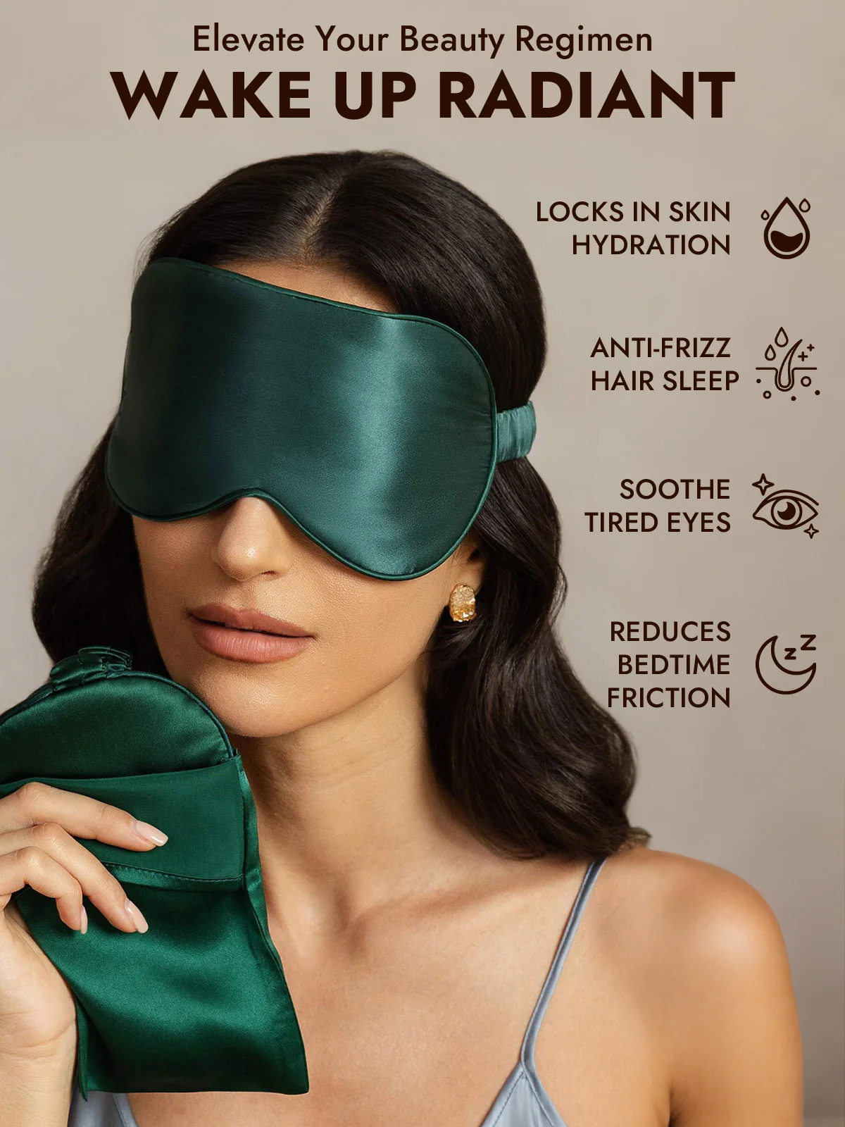 100% Mulberry Silk Eye Mask And Envelope Pouch Set 2Pcs - Image 26