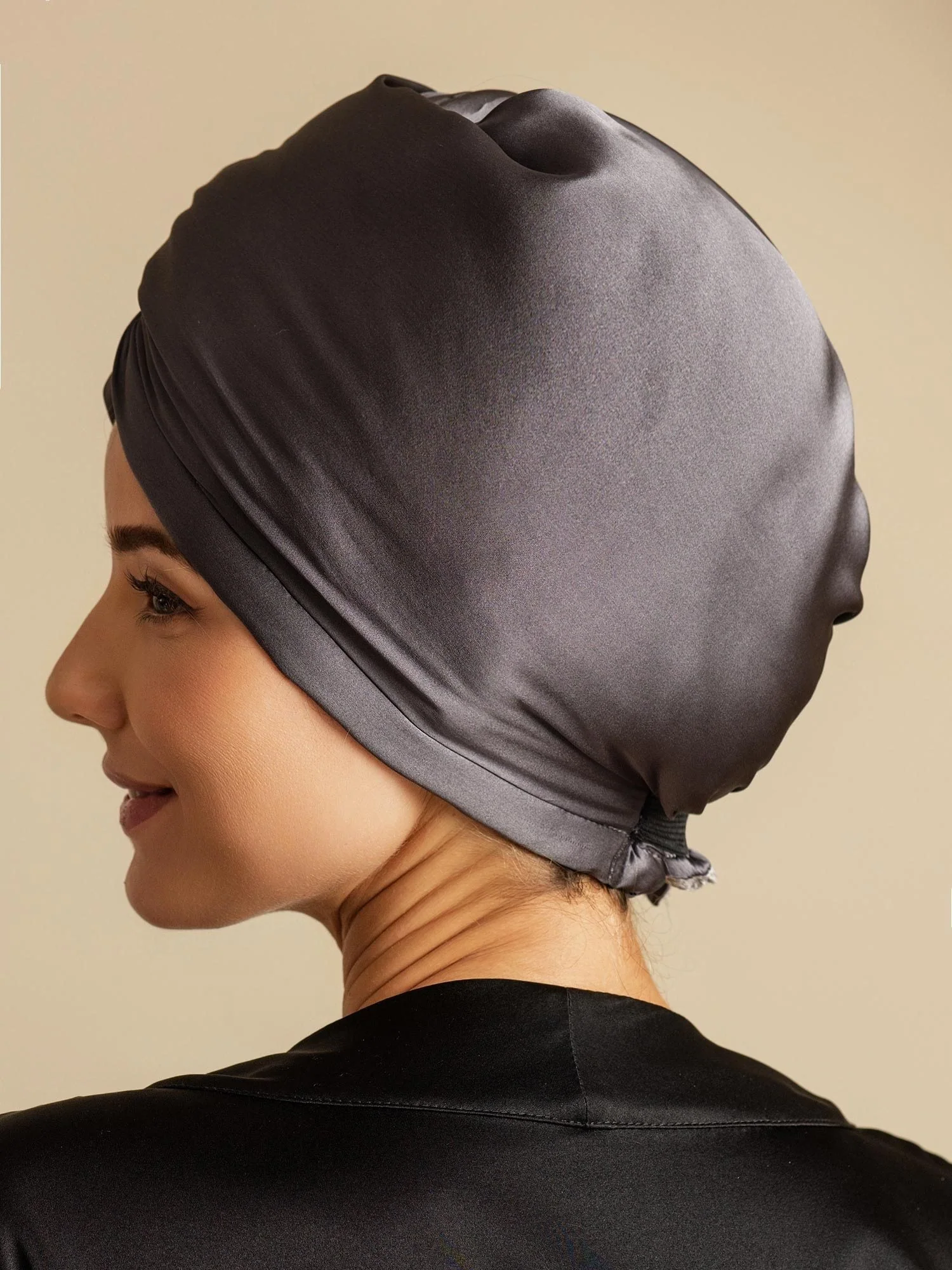 100% Mulberry Silk Double-Sided Hair Towel Wrap – Quick Dry, Frizz Free & Gentle on Hair - Image 40