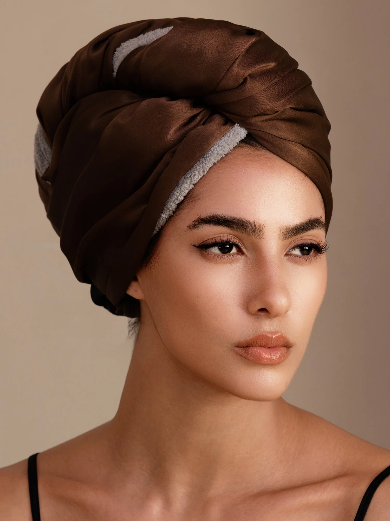 100% Mulberry Silk Double-Sided Hair Towel Wrap – Quick Dry, Frizz Free & Gentle on Hair - Image 47