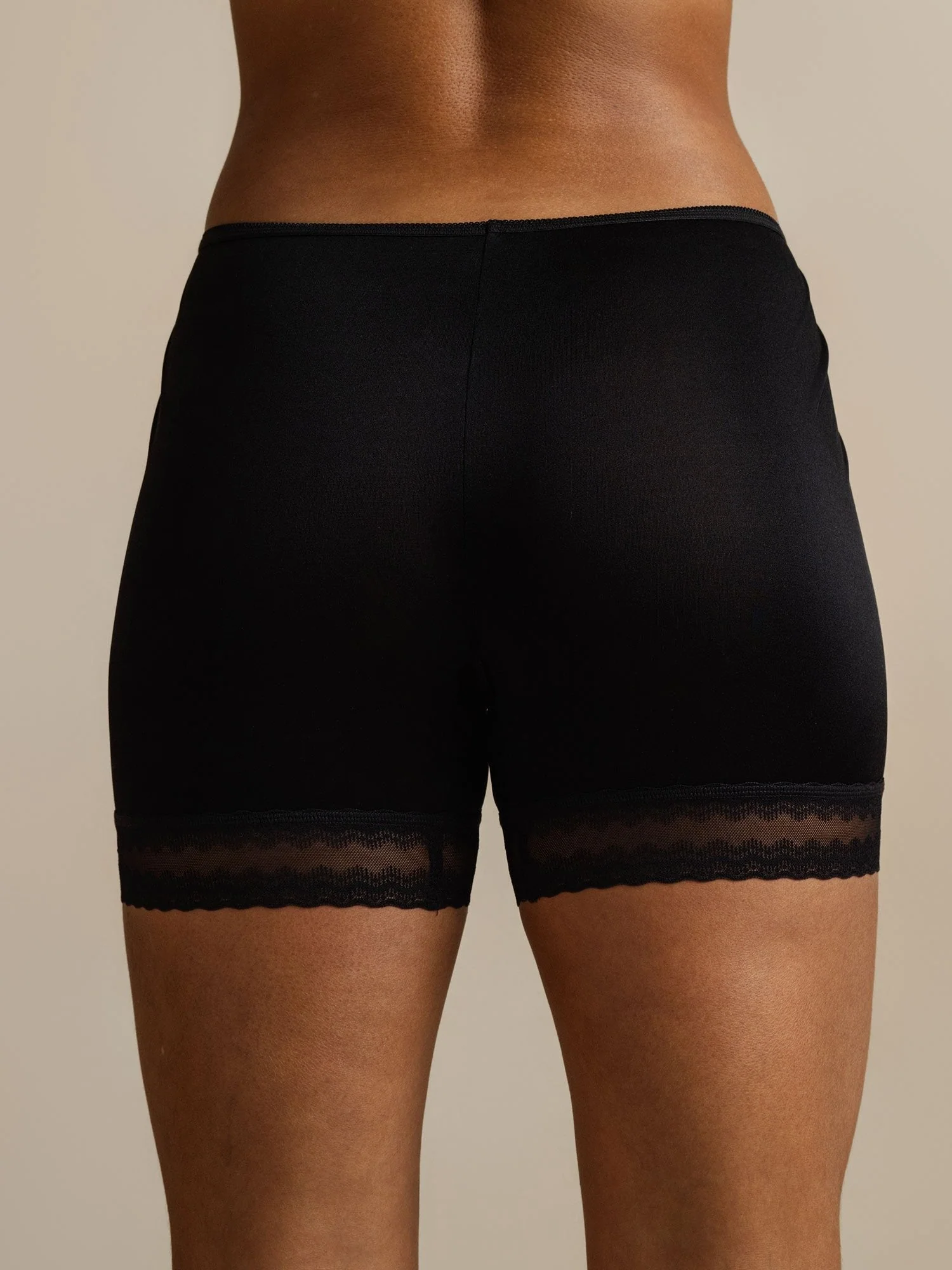 100% Mulberry Silk Lace Trim Anti-Chafing Shorts - Image 2