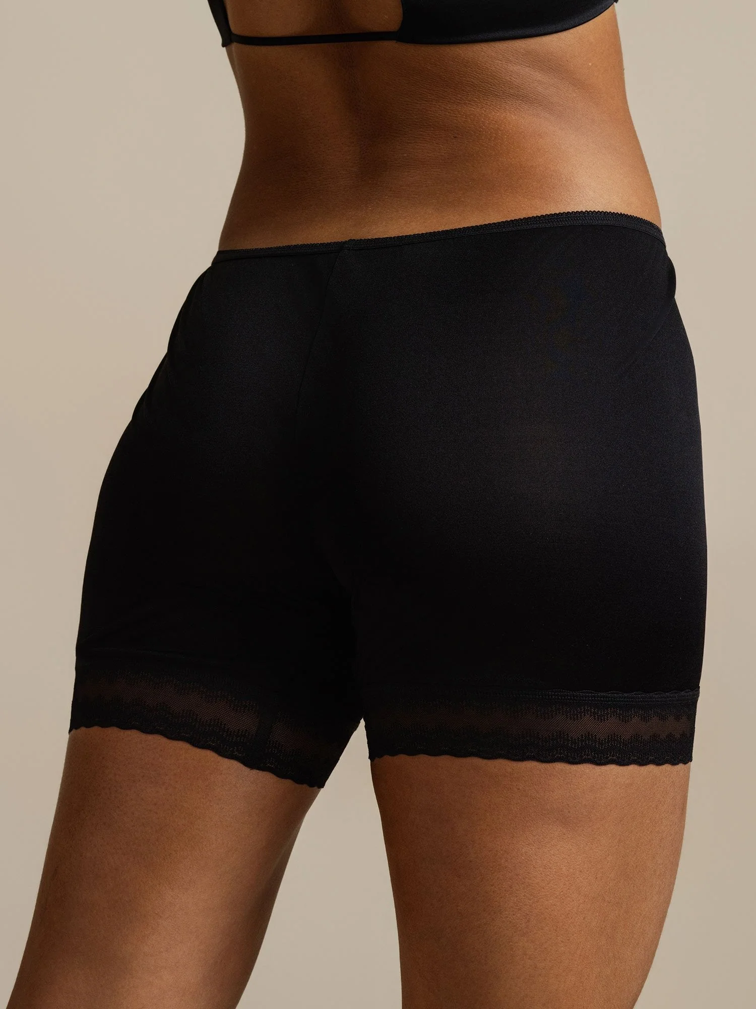 100% Mulberry Silk Lace Trim Anti-Chafing Shorts - Image 5