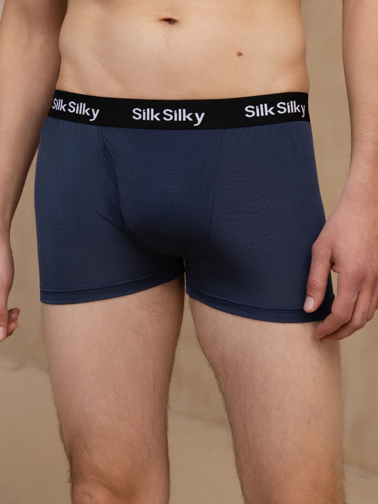 100% Mulberry Silk Men's Comfort Breathable Boxer Brief Underwear - Image 7