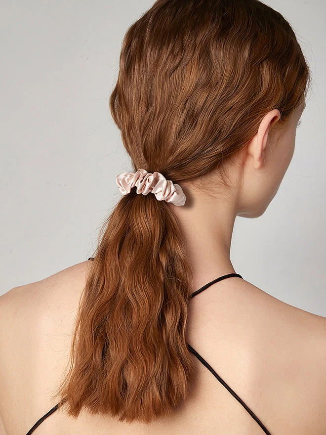 100% Mulberry Silk Soft Classic Hair Scrunchie - 2cm - Image 21