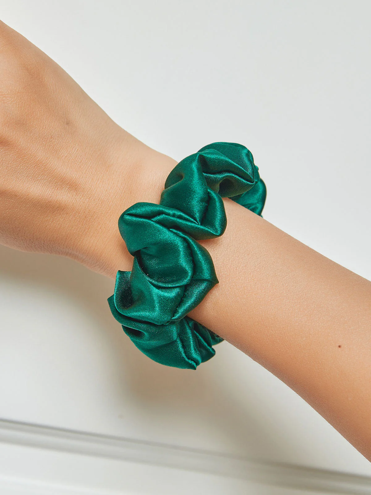 100% Mulberry Silk Soft Classic Hair Scrunchie - 2cm - Image 39