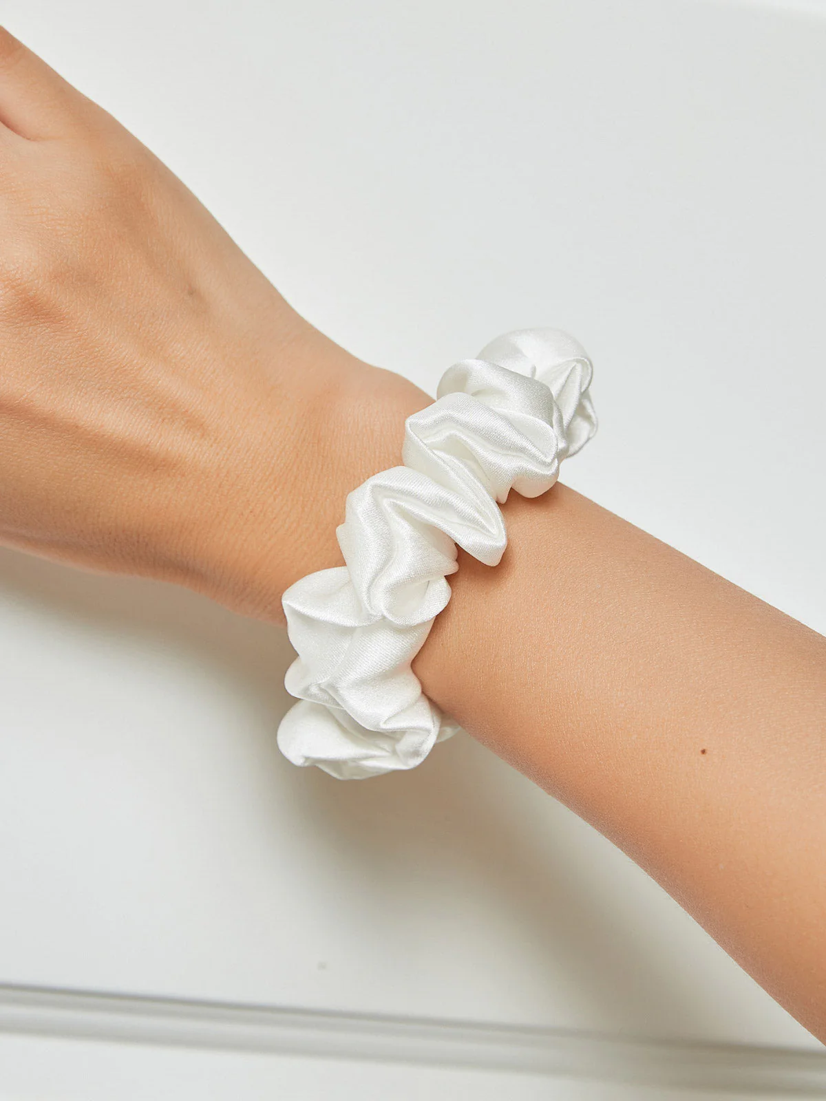 100% Mulberry Silk Soft Classic Hair Scrunchie - 2cm - Image 43
