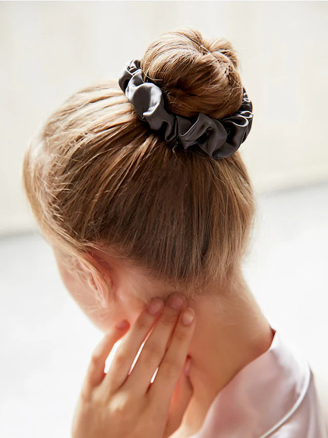 100% Mulberry Silk Soft Classic Hair Scrunchie - 2cm - Image 5
