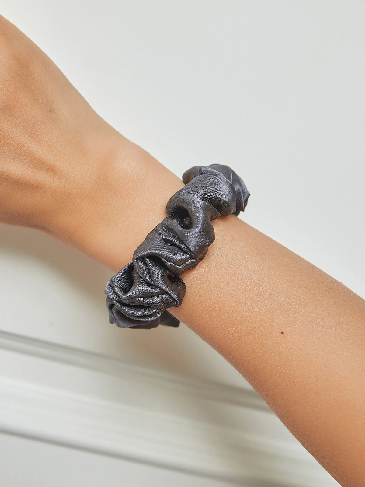 100% Mulberry Silk Soft Classic Hair Scrunchie - 2cm - Image 76