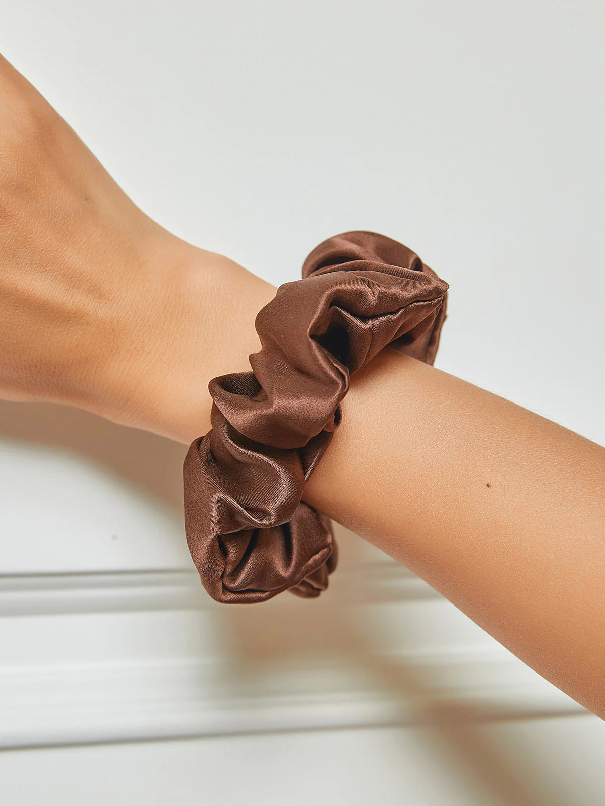 100% Mulberry Silk Soft Large Hair Scrunchie - 3.5cm - Image 8