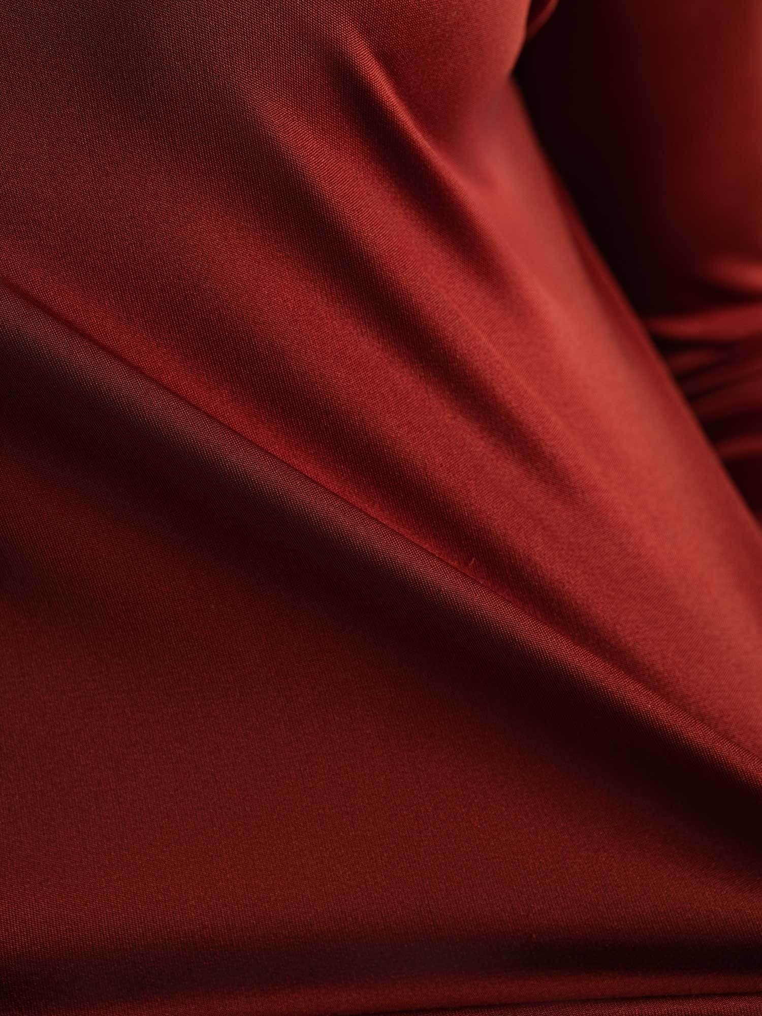 Women's 100% Mulberry Silk Long Sleeve Crew Neck Top - Image 31