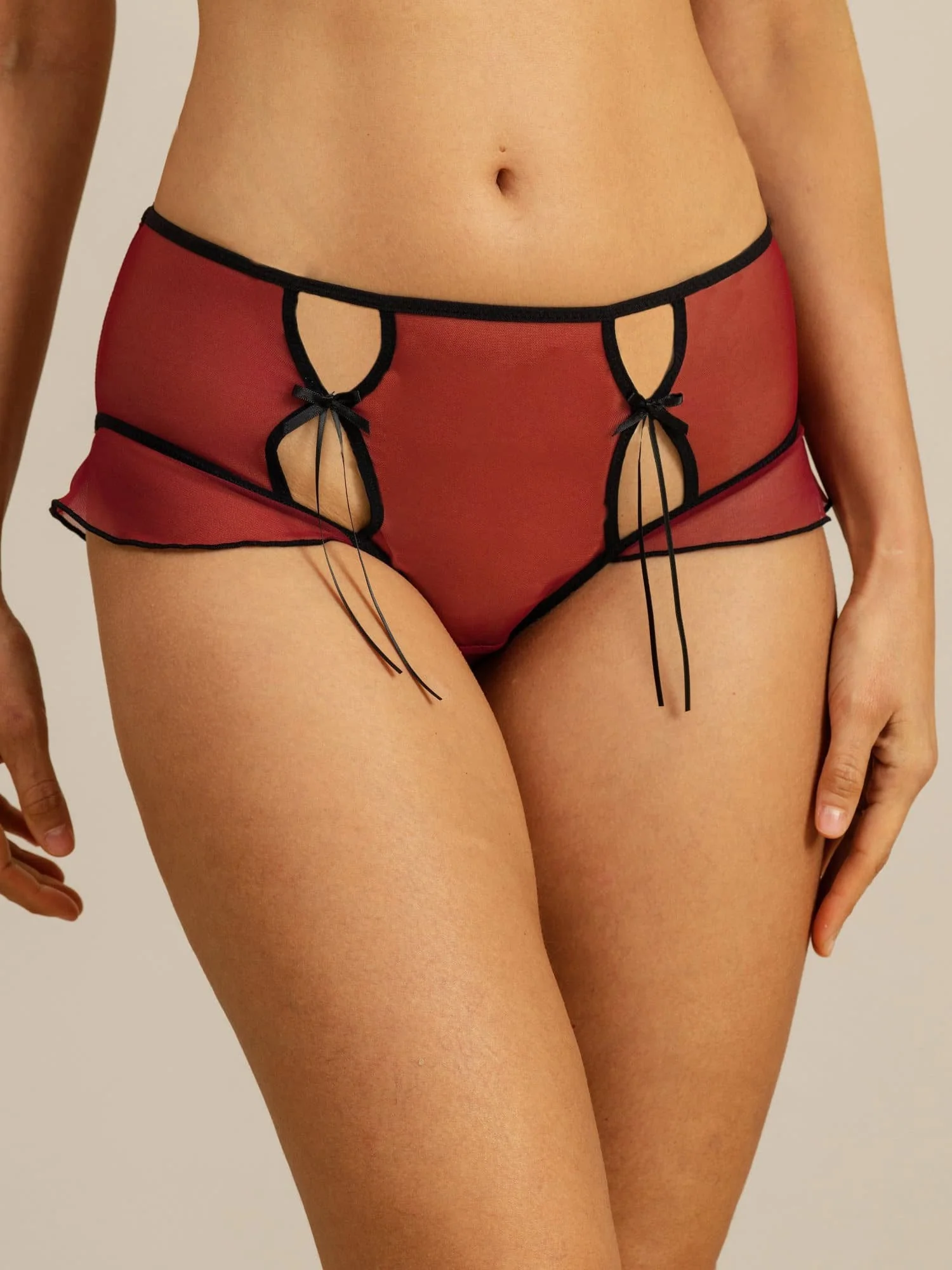 Clearance - Pure Silk Sexy Comfort Sheer Cut Out Panty