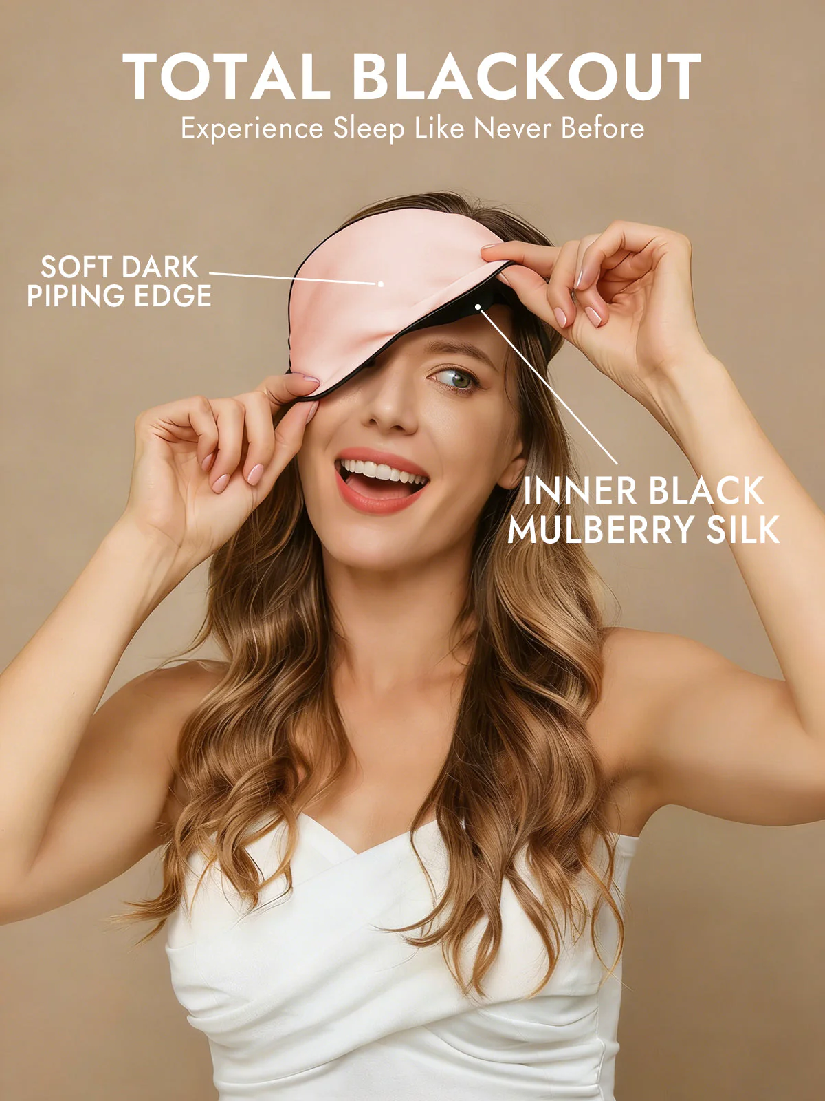 100% Mulberry Silk Elastic Band Sleep Eye Mask - Image 20